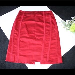 White House Black Market Women’s crimson red skirt